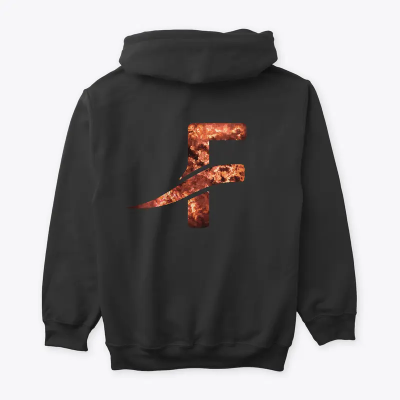 Fractal Hoodie "Volcano" (Black)